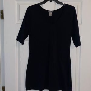 Over leggings and T-shirt